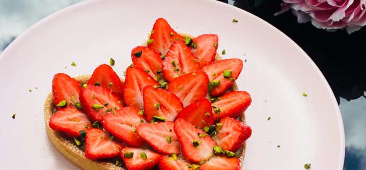 Tarte fraises/rhubarbe